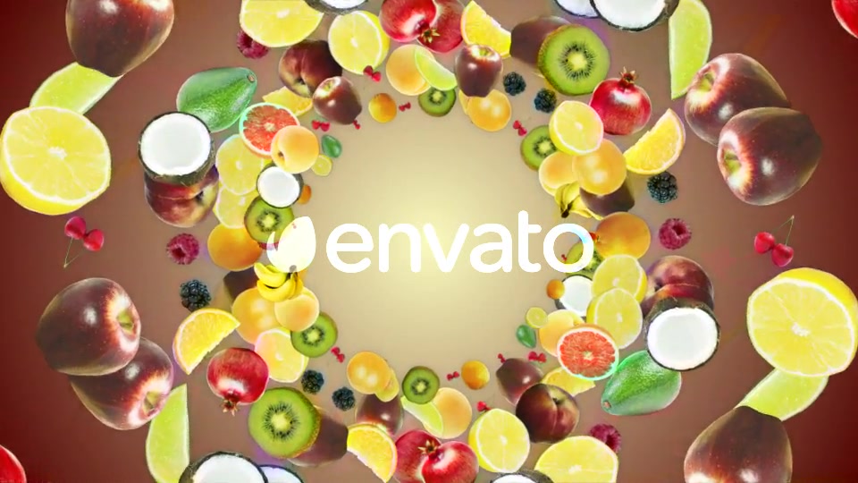 Three Falling Fruits (3 Videos) Videohive 22091277 Motion Graphics Image 12