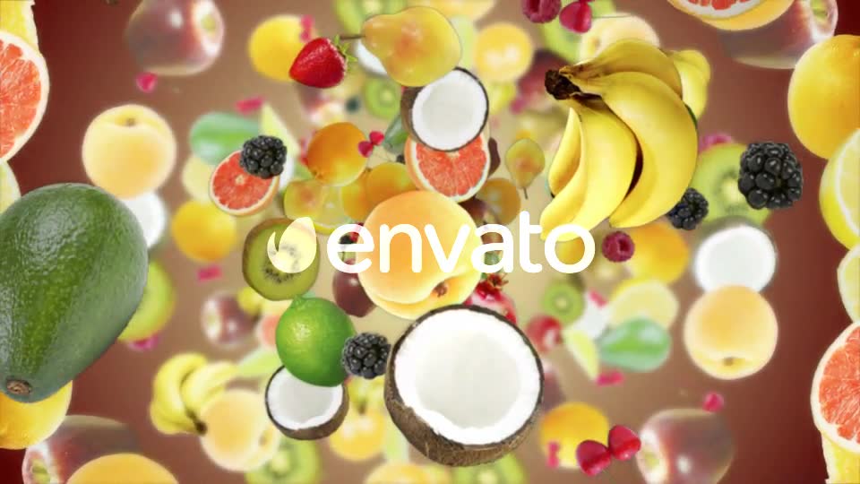 Three Falling Fruits (3 Videos) Videohive 22091277 Motion Graphics Image 2
