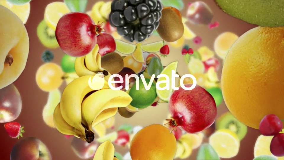 Three Falling Fruits (3 Videos) Videohive 22091277 Motion Graphics Image 4