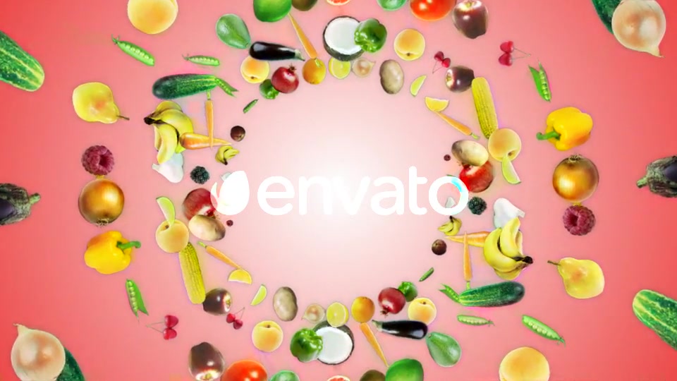 Three Falling Fruits and Vegetables, with Alpha Matte (3 Videos) Videohive 22095612 Motion Graphics Image 11