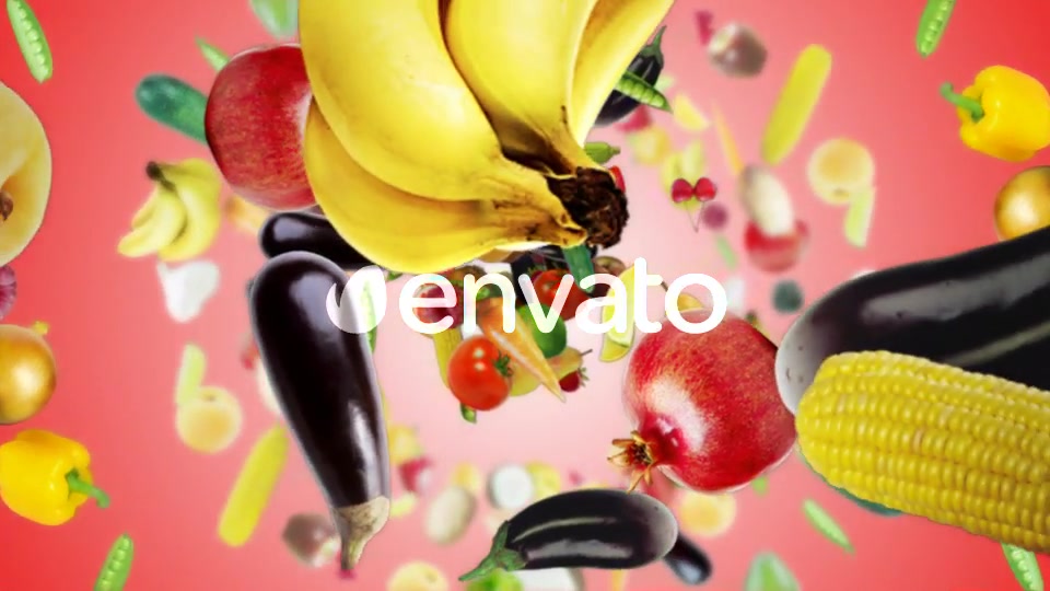 Three Falling Fruits and Vegetables, with Alpha Matte (3 Videos) Videohive 22095612 Motion Graphics Image 4