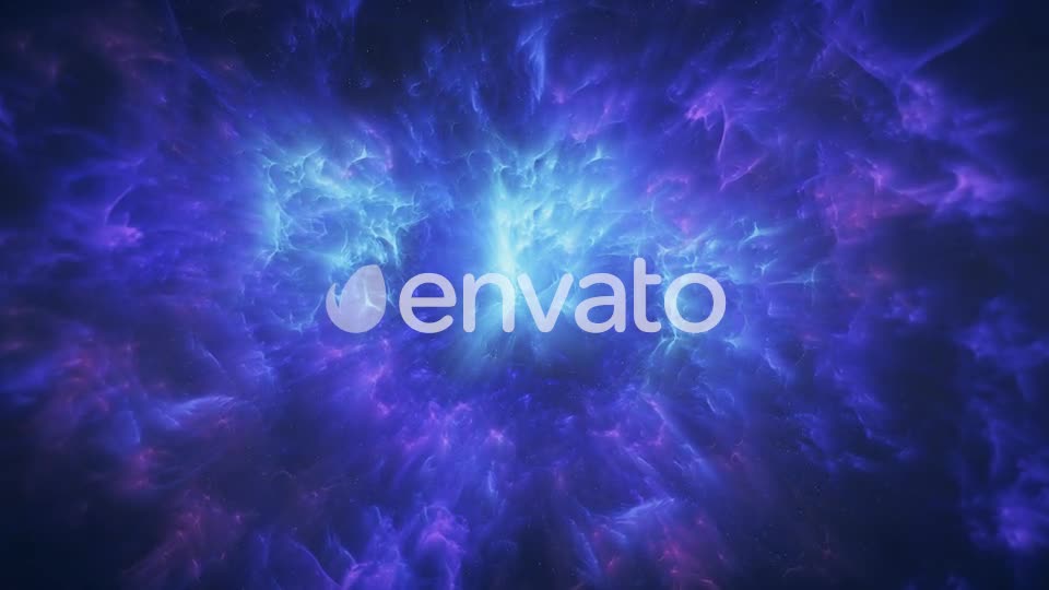 Through Abstract Colorful Blue and Purple Space Nebula Videohive 22585951 Motion Graphics Image 1