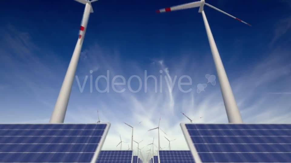 Through Solar Panels and Windmills Videohive 20031690 Motion Graphics Image 1