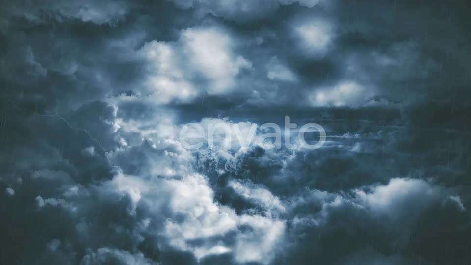 Thunder Clouds with Lightning Strikes Videohive 25322434 Motion Graphics Image 1