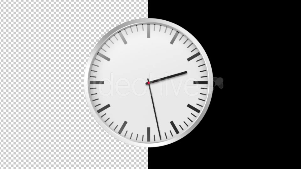 Time Lapse Clock ALPHA LOOP Videohive 19636993 Motion Graphics Image 3