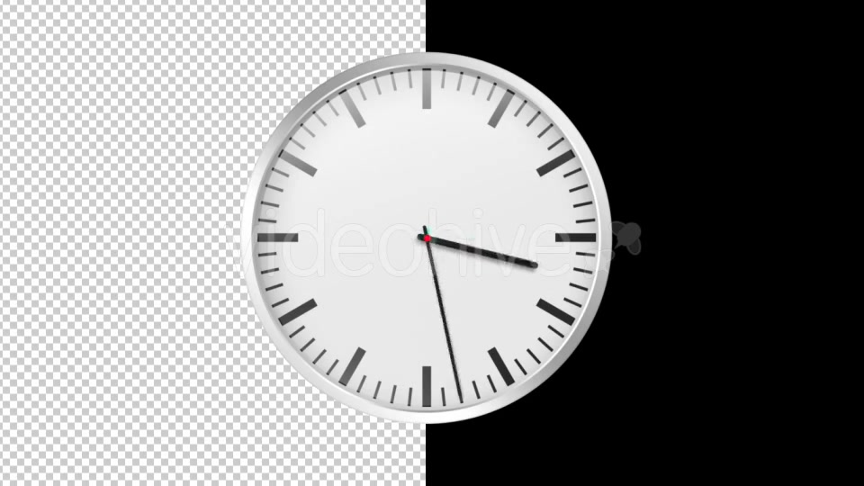 Time Lapse Clock ALPHA LOOP Videohive 19636993 Motion Graphics Image 4
