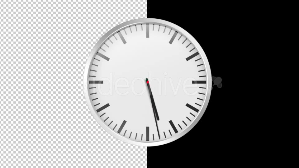 Time Lapse Clock ALPHA LOOP Videohive 19636993 Motion Graphics Image 6
