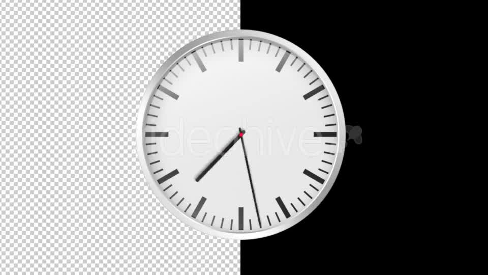 Time Lapse Clock ALPHA LOOP Videohive 19636993 Motion Graphics Image 8