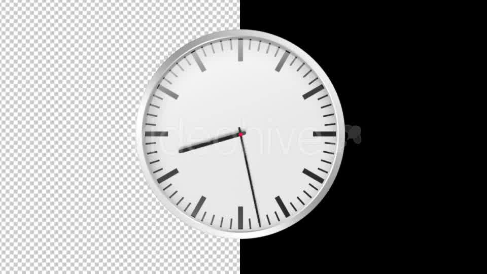 Time Lapse Clock ALPHA LOOP Videohive 19636993 Motion Graphics Image 9