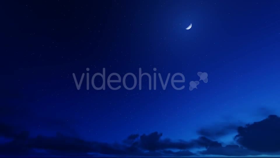 Time lapse Night Clouds Videohive 19309057 Motion Graphics Image 1