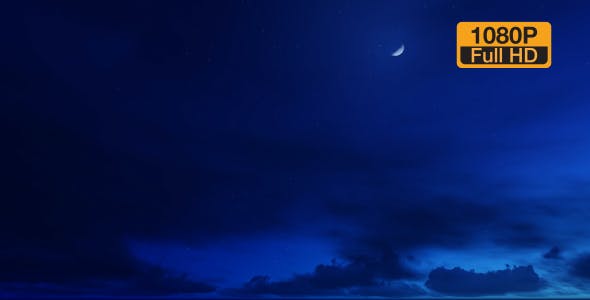 Time lapse Night Clouds - Videohive Download 19309057