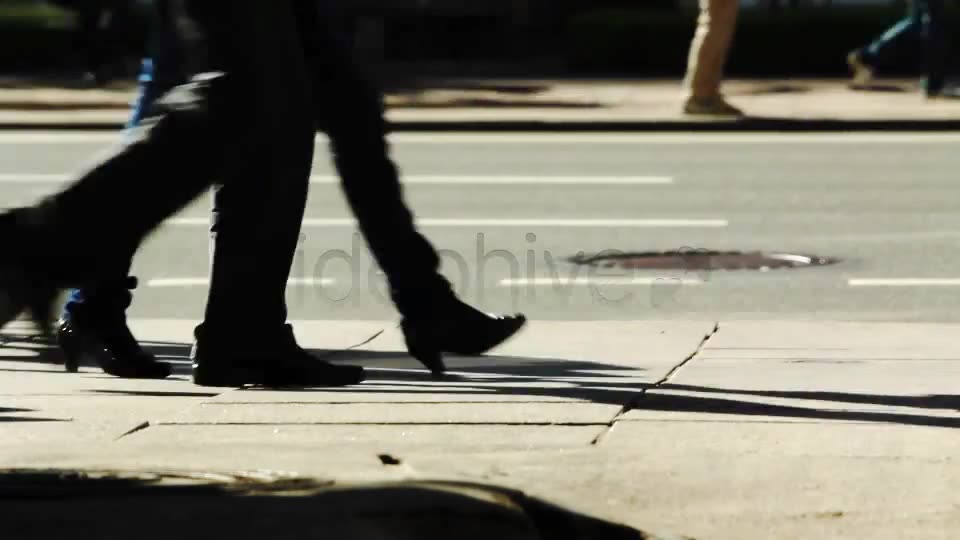 Time Lapse Of Pedestrians On A Sidewalk  Videohive 4497575 Stock Footage Image 2
