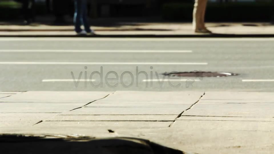 Time Lapse Of Pedestrians On A Sidewalk  Videohive 4497575 Stock Footage Image 3