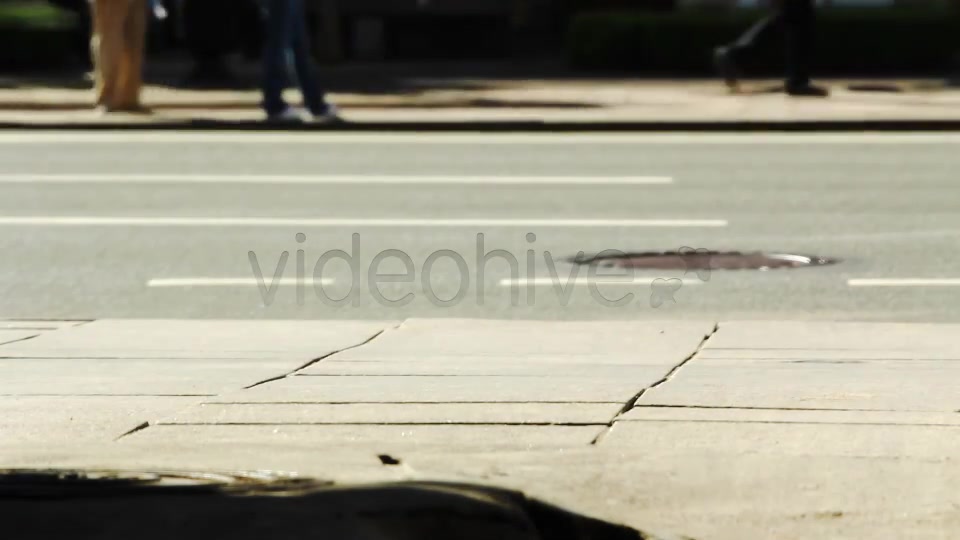 Time Lapse Of Pedestrians On A Sidewalk  Videohive 4497575 Stock Footage Image 6