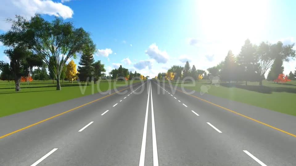Time lapse Road and Clouds Videohive 19244907 Motion Graphics Image 2
