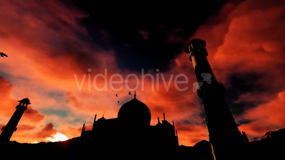 Time lapse Sunset Sky and Taj Mahal Videohive 19478172 Motion Graphics Image 4