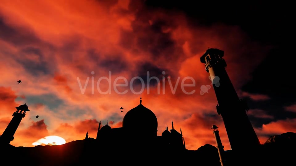 Time lapse Sunset Sky and Taj Mahal Videohive 19478172 Motion Graphics Image 5