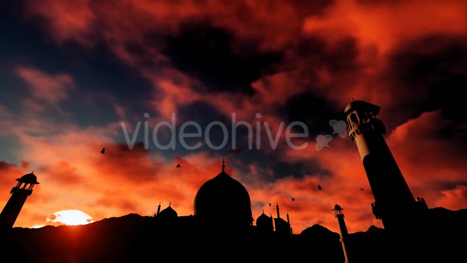 Time lapse Sunset Sky and Taj Mahal Videohive 19478172 Motion Graphics Image 7