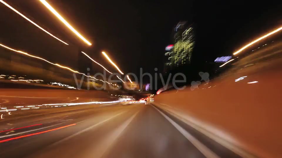 Timelapse Of Driving Around Barcelona At Night With The City Lights And Traffic 3  Videohive 10970771 Stock Footage Image 3