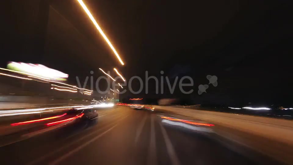 Timelapse Of Driving Around Barcelona At Night With The City Lights And Traffic 3  Videohive 10970771 Stock Footage Image 5