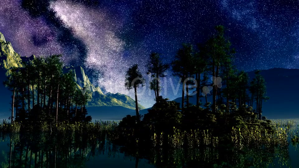 Timelapse Of Stars Above A Lake With Islands 4 Videohive 15784424 Motion Graphics Image 3