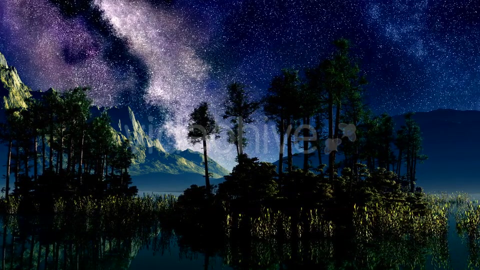 Timelapse Of Stars Above A Lake With Islands 4 Videohive 15784424 Motion Graphics Image 5