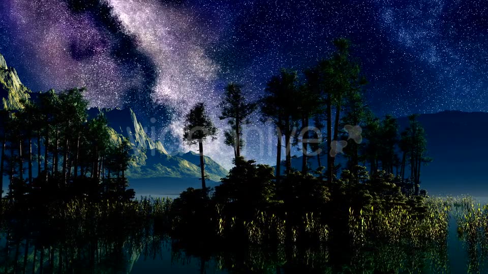 Timelapse Of Stars Above A Lake With Islands 4 Videohive 15784424 Motion Graphics Image 6