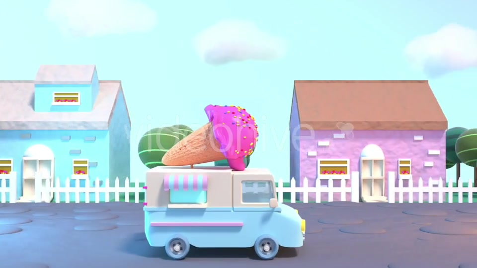 Toon Ice Cream Truck Videohive 20216522 Motion Graphics Image 5