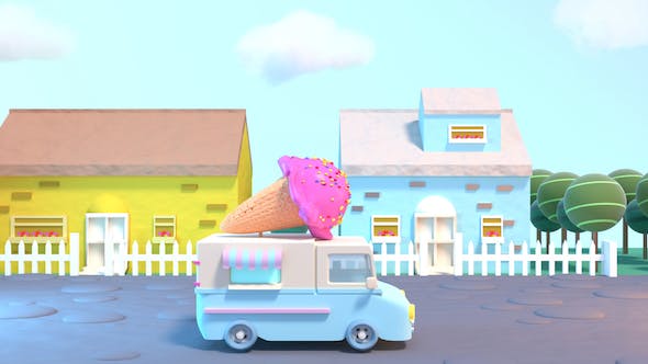 Toon Ice Cream Truck - 20216522 Videohive Download