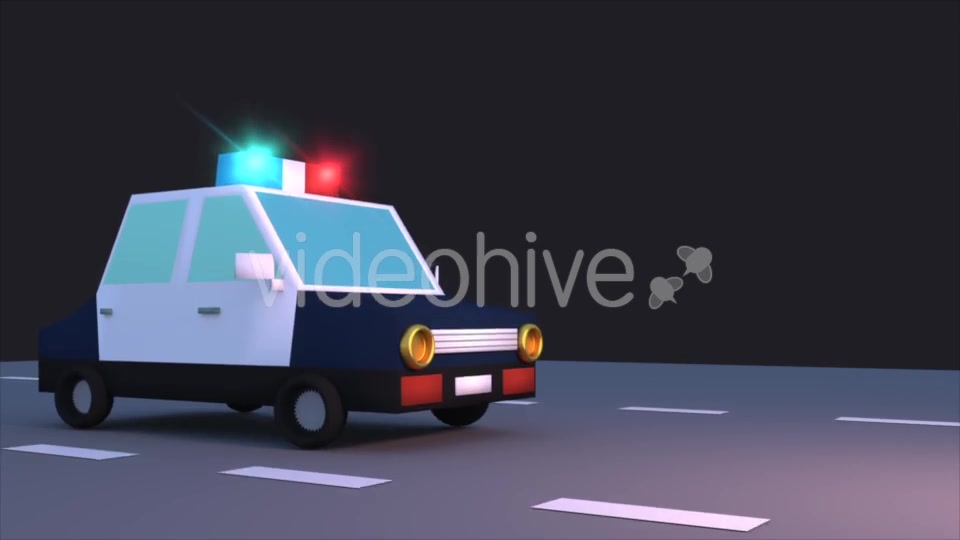 Toon Police Car Pack Videohive 17619406 Motion Graphics Image 4