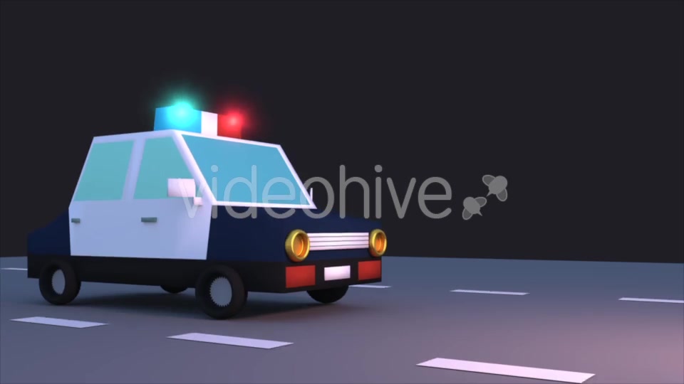 Toon Police Car Pack Videohive 17619406 Motion Graphics Image 5