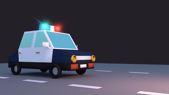 Toon Police Car Pack - Download 17619406 Videohive