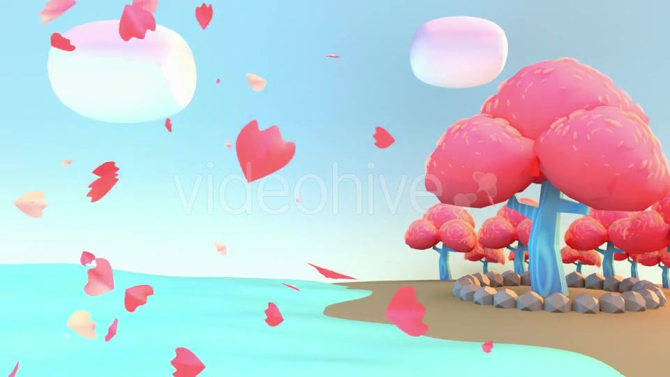 Toon Zen Garden And Cherry Blossom Videohive 16587149 Motion Graphics Image 4