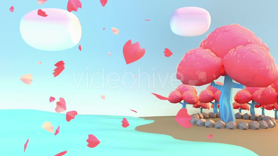 Toon Zen Garden And Cherry Blossom Videohive 16587149 Motion Graphics Image 8