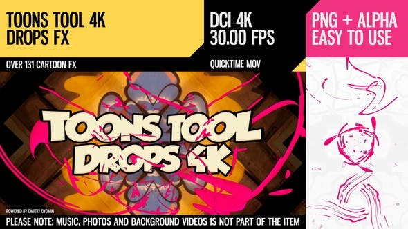 Toons Tool 4K (Drops FX) - Videohive 21100274 Download