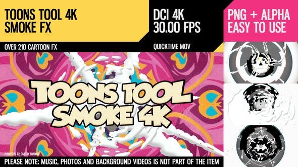 Toons Tool 4K (Smoke FX) - Videohive Download 21100302