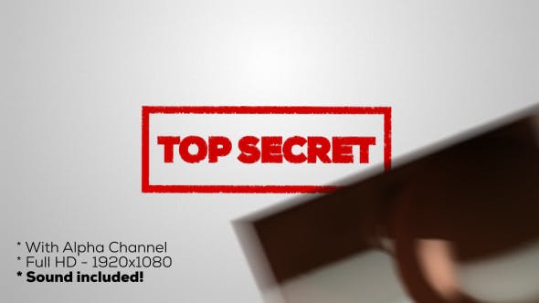Top Secret Stamp - Videohive 19900973 Download