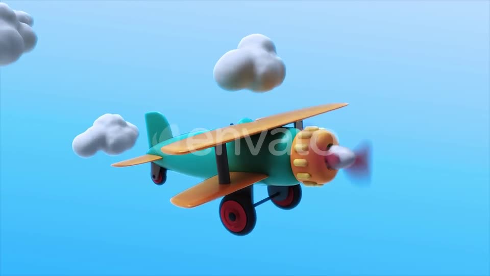 Toy Plane Flying 02 Loop Videohive 22839893 Motion Graphics Image 1