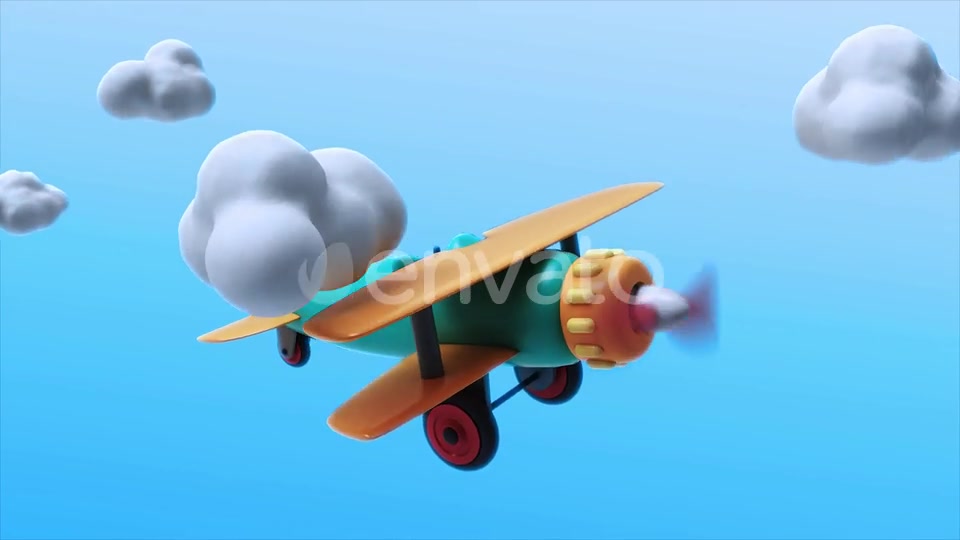 Toy Plane Flying 02 Loop Videohive 22839893 Motion Graphics Image 2
