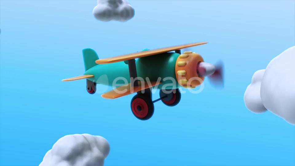 Toy Plane Flying 02 Loop Videohive 22839893 Motion Graphics Image 3