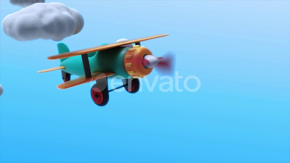 Toy Plane Flying 02 Loop Videohive 22839893 Motion Graphics Image 4