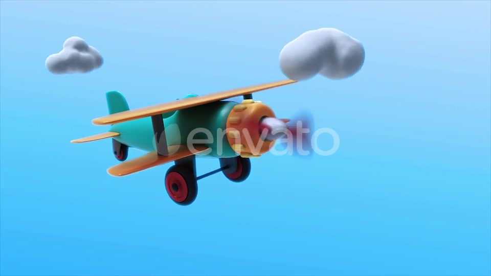 Toy Plane Flying 02 Loop Videohive 22839893 Motion Graphics Image 5