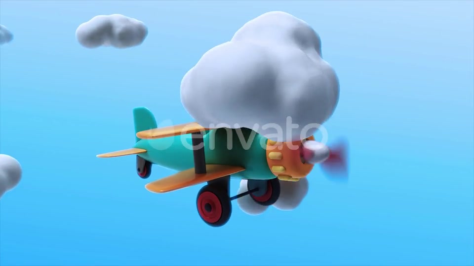 Toy Plane Flying 02 Loop Videohive 22839893 Motion Graphics Image 6