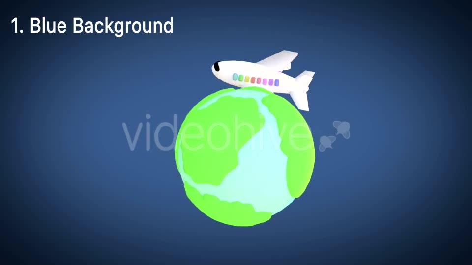 Toy Plane Flying Around The World Animation Videohive 15277087 Motion Graphics Image 2