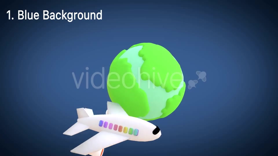 Toy Plane Flying Around The World Animation Videohive 15277087 Motion Graphics Image 3
