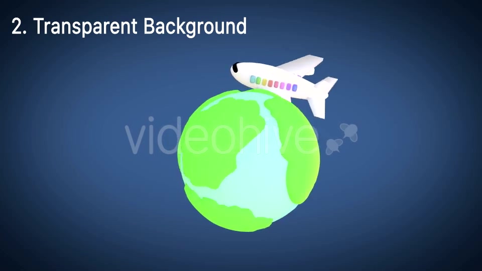 Toy Plane Flying Around The World Animation Videohive 15277087 Motion Graphics Image 6
