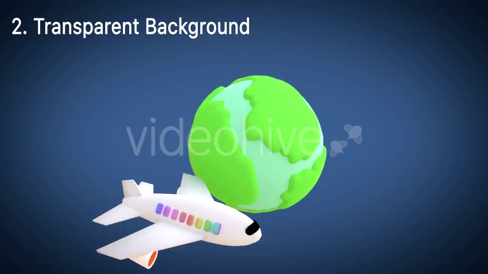 Toy Plane Flying Around The World Animation Videohive 15277087 Motion Graphics Image 7