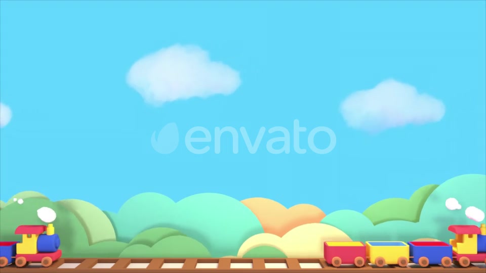 Toy Train And Blue Sky Videohive 23655593 Motion Graphics Image 7