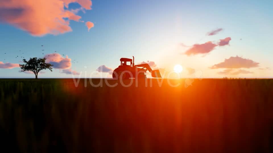 Tractor on the field Videohive 19761566 Motion Graphics Image 1