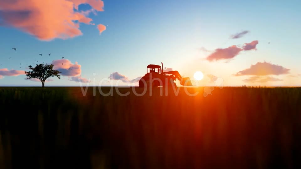 Tractor on the field Videohive 19761566 Motion Graphics Image 2